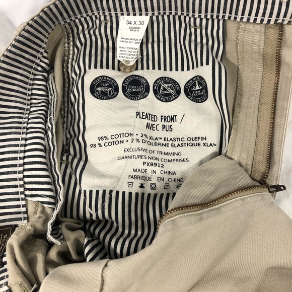 Denver Hayes Men's Pleated Front Khakis 34x30 - Picture 5 of 7